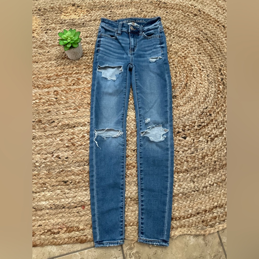 AE HIGH RISE SKINNY JEGGINGS